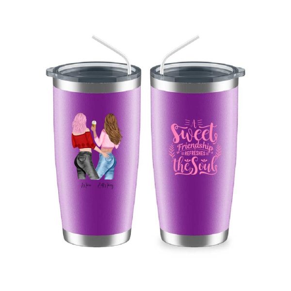 Besties Friendship Mugs - A Sweet Friendship Refreshes The Soul Custom Mugs For Best Friends - Image 13