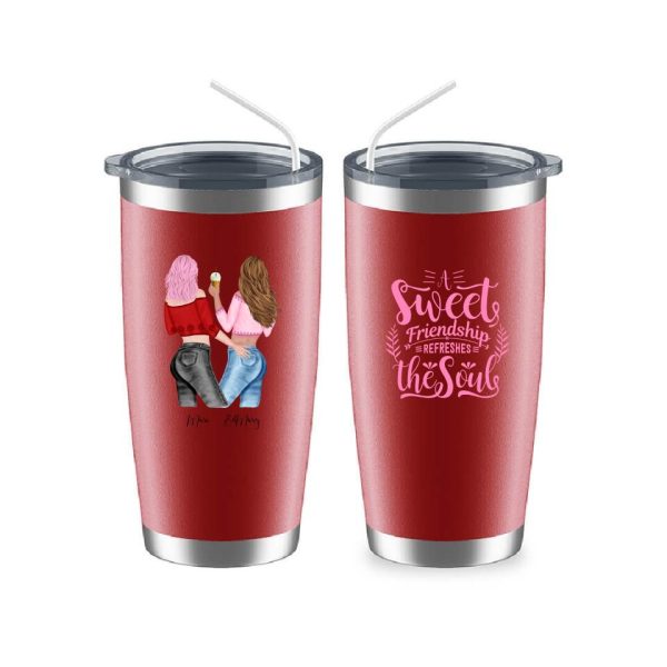 Besties Friendship Mugs - A Sweet Friendship Refreshes The Soul Custom Mugs For Best Friends - Image 10