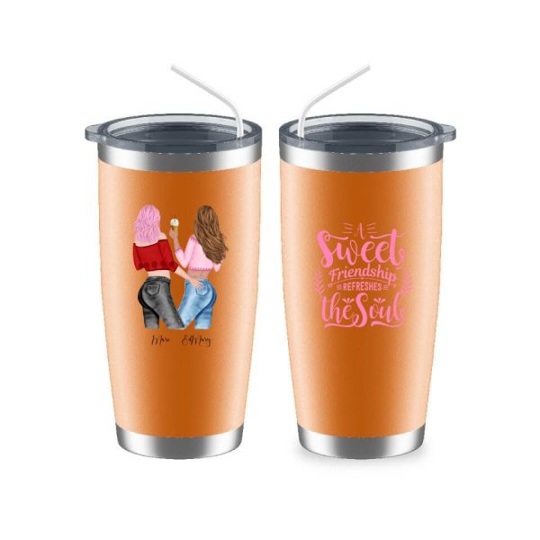 Besties Friendship Mugs - A Sweet Friendship Refreshes The Soul Custom Mugs For Best Friends - Image 9