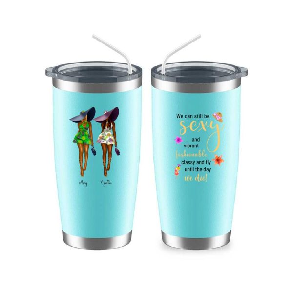 Summer Fashion Girl Mug - Fashion Sisters Friendship Mug Design Personalized Mug For Best Friends - Image 6