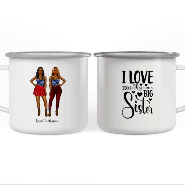 2 Sisters Mug - Besties Forever Personalised Mug For Sisters - Image 5