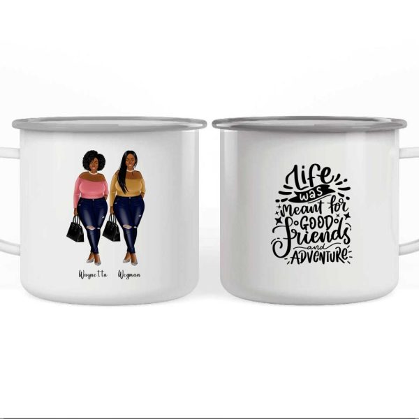 2 & 3 sister mugs - Curvy Girl Personalised Mugs For Best Friends - Image 6
