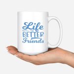 Denim Sister Mug - 2 & 3 Fashion Denim Girls Personalised Bestie Mug - Image 5