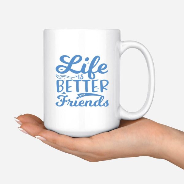 Denim Sister Mug - 2 & 3 Fashion Denim Girls Personalised Bestie Mug - Image 5