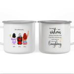Summer Sisters Mug - Summer Beach Sisters Travel Personalised Coffee Mugs For 2 & 3 - Image 5
