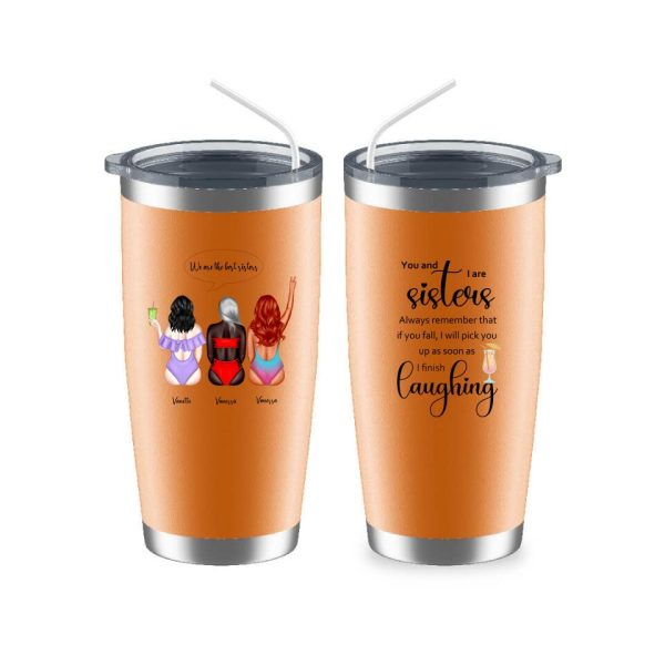 Summer Sisters Mug - Summer Beach Sisters Travel Personalised Coffee Mugs For 2 & 3 - Image 8