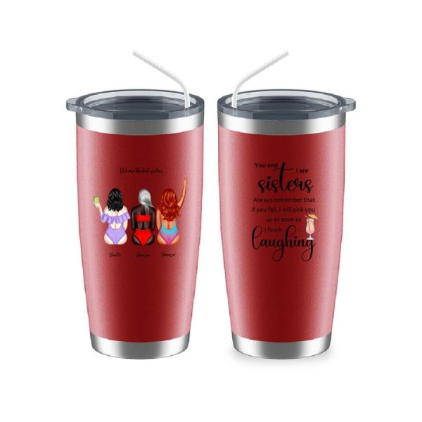 Summer Sisters Mug - Summer Beach Sisters Travel Personalised Coffee Mugs For 2 & 3 - Image 9