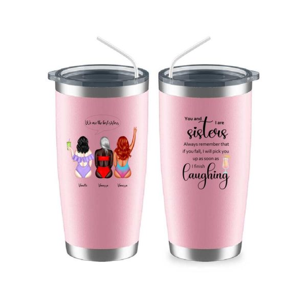Summer Sisters Mug - Summer Beach Sisters Travel Personalised Coffee Mugs For 2 & 3 - Image 13