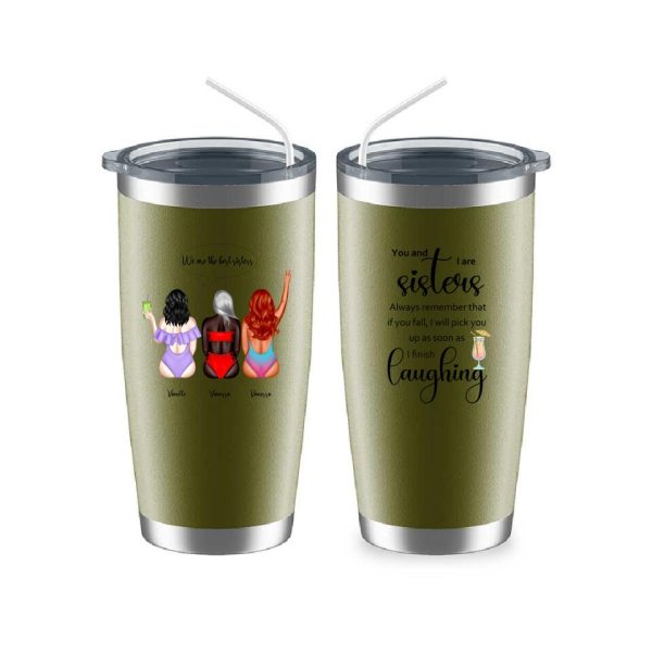Summer Sisters Mug - Summer Beach Sisters Travel Personalised Coffee Mugs For 2 & 3 - Image 14