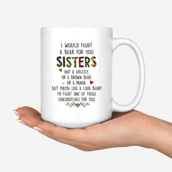 Sisters Camping Mug - Best Friends Custom Coffee Mug Summer Fashion Travel Personalized Gift - Image 4