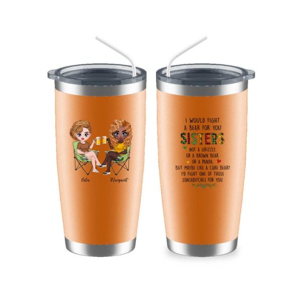 Sisters Camping Mug - Best Friends Custom Coffee Mug Summer Fashion Travel Personalized Gift - Image 8