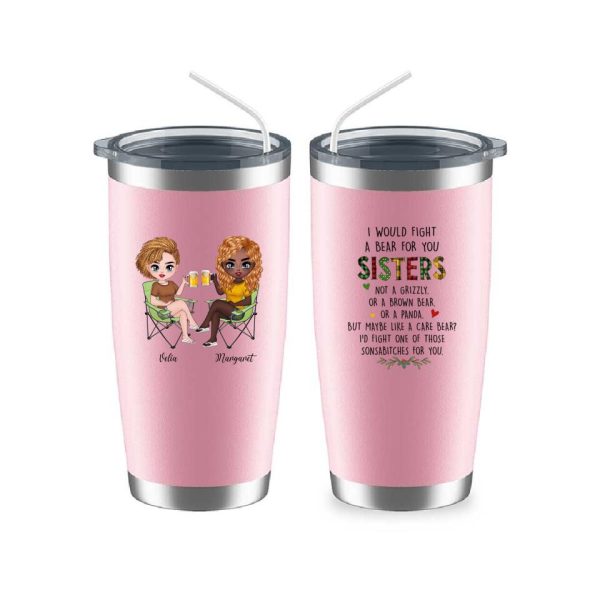 Sisters Camping Mug - Best Friends Custom Coffee Mug Summer Fashion Travel Personalized Gift - Image 13