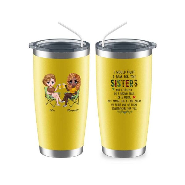 Sisters Camping Mug - Best Friends Custom Coffee Mug Summer Fashion Travel Personalized Gift - Image 10