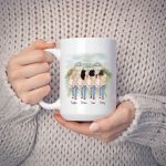 Back to School Girl's Mug - Up To 4 Girls Personalized Coffee Mugs With Name - Image 4