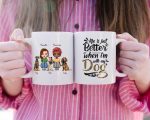 Sisters & Dogs Mug - Life Is Better With Dog Personalized Coffee Mugs With Name - Image 3
