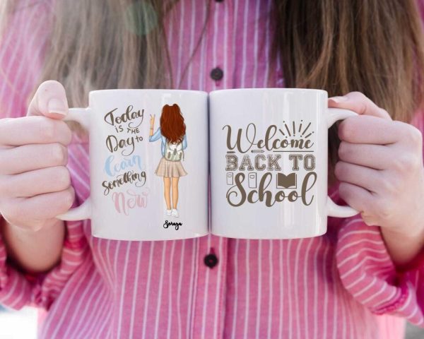 Back to School Mug - Welcome Back To School Personalized Ceramic Coffee Mugs - Image 2