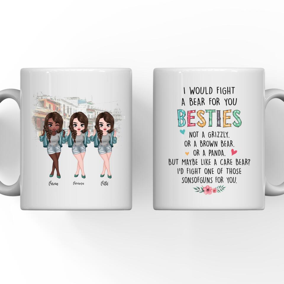 62dd47b15e70e Lovely Sisrers Mug - Up to 5 Sisters Funny Coffee Mugs for Sister Best Friend Gifts - Image 1