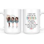 Lovely Sisrers Mug - Up to 5 Sisters Funny Coffee Mugs for Sister Best Friend Gifts - Image 3