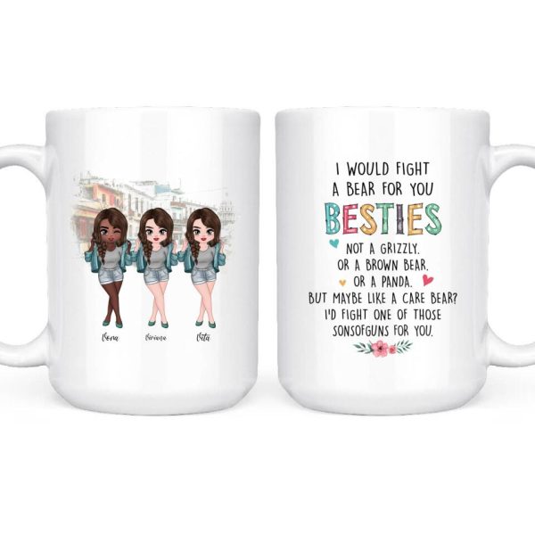 Lovely Sisrers Mug - Up to 5 Sisters Funny Coffee Mugs for Sister Best Friend Gifts - Image 3