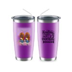 Up to 6 Reading Girls Mug - Reading Makes Your World Bigger Personalized Coffee Cups For Best Friends - Image 14