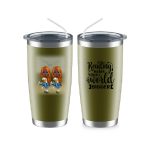 Up to 6 Reading Girls Mug - Reading Makes Your World Bigger Personalized Coffee Cups For Best Friends - Image 16