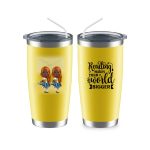 Up to 6 Reading Girls Mug - Reading Makes Your World Bigger Personalized Coffee Cups For Best Friends - Image 12