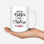 Up To 4 Sisters Mug - Cowboy Sisters Personalized Mug - Customized Personalized Best Friend Cups - Image 5