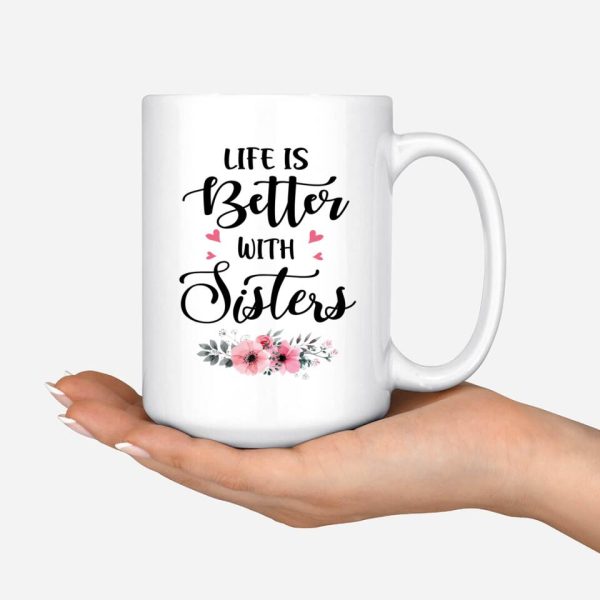 Up To 4 Sisters Mug - Cowboy Sisters Personalized Mug - Customized Personalized Best Friend Cups - Image 5