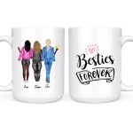 Fashion Cowboy Sisters Mug - 2 & 3 & 4 Girls Personalized Mug Cowgirl Gift - Image 3