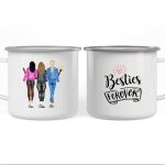 Fashion Cowboy Sisters Mug - 2 & 3 & 4 Girls Personalized Mug Cowgirl Gift - Image 6
