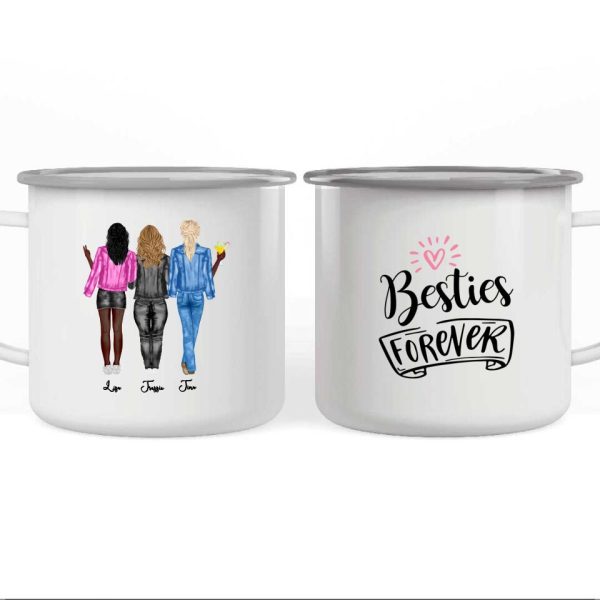 Fashion Cowboy Sisters Mug - 2 & 3 & 4 Girls Personalized Mug Cowgirl Gift - Image 6
