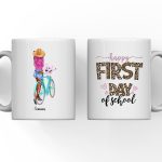 Back To School Girl's Mug - Happy First Day Of School Personalized Mug With Best Friends