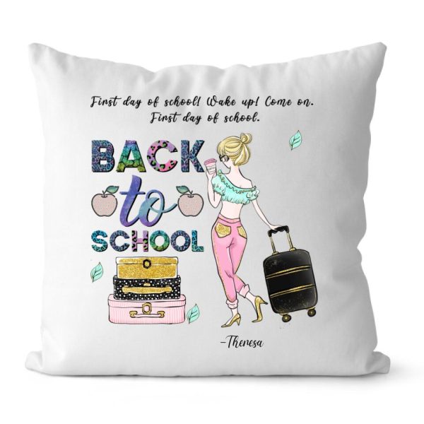 Back To School Pillow - First Day Of School Personalized Pillow Back To School Gifts - Image 4