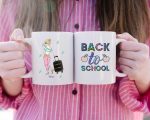Back To School Mug - Fashion Girl Personalized Ceramic Coffee Mugs - Image 2