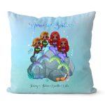 Mermaid Sister Pillow - Cutest Little Mermaid Under The Sea Personalized Pillow
