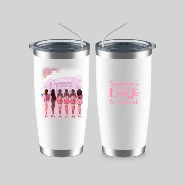 Back To School Girls Mug - Up To 6 Girls Personalized Best Friend Coffee Mugs - Image 8