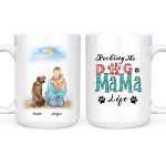 Dog Mama Mug  - Up To 4 Dogs Rocking The Dog Mama Life Customized Dog Mugs - Image 3