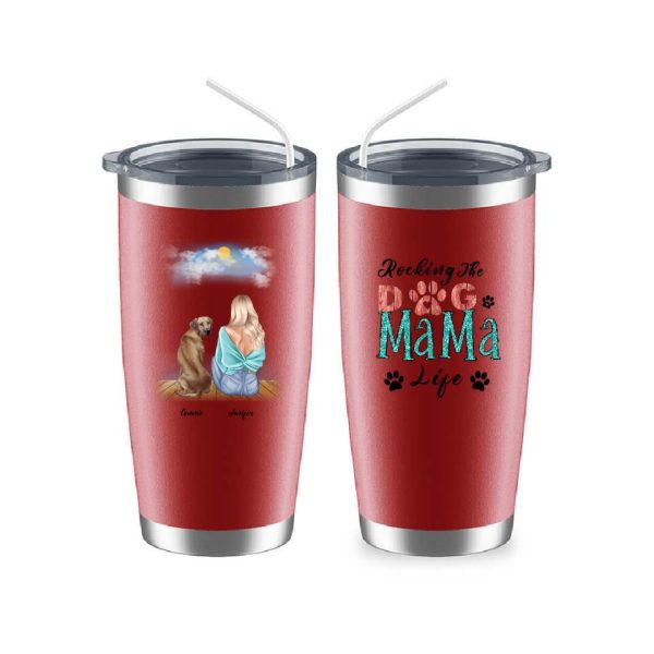 Dog Mama Mug  - Up To 4 Dogs Rocking The Dog Mama Life Customized Dog Mugs - Image 10
