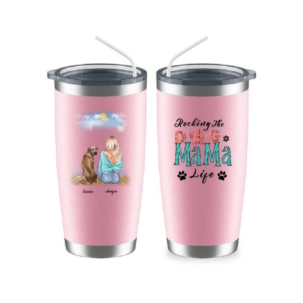 Dog Mama Mug  - Up To 4 Dogs Rocking The Dog Mama Life Customized Dog Mugs - Image 14