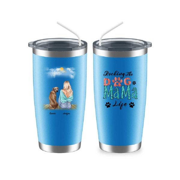 Dog Mama Mug  - Up To 4 Dogs Rocking The Dog Mama Life Customized Dog Mugs - Image 12