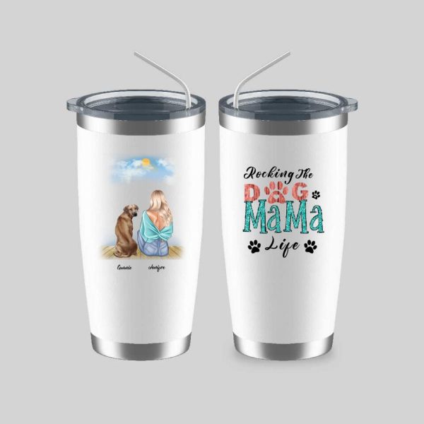 Dog Mama Mug  - Up To 4 Dogs Rocking The Dog Mama Life Customized Dog Mugs - Image 8