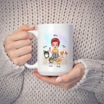Dog Mom Mug - Up To 6 Dogs Best Dog Mom Ever Personalized Mug Women & Dog Lover Gifts - Image 4