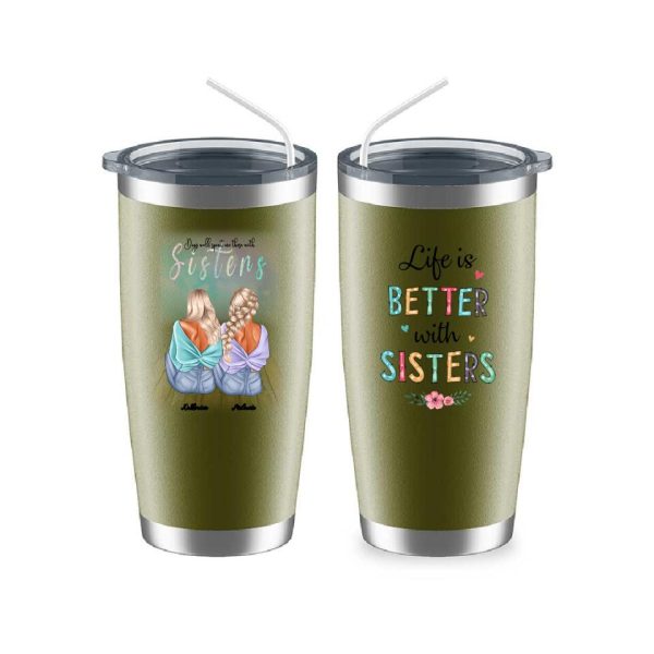 Fashion Sisters Mug - Up to 5 Sisters Personalized Design Coffee Mugs Life is Better With Sisters - Image 15