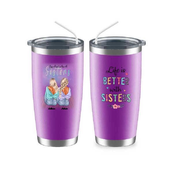 Fashion Sisters Mug - Up to 5 Sisters Personalized Design Coffee Mugs Life is Better With Sisters - Image 13
