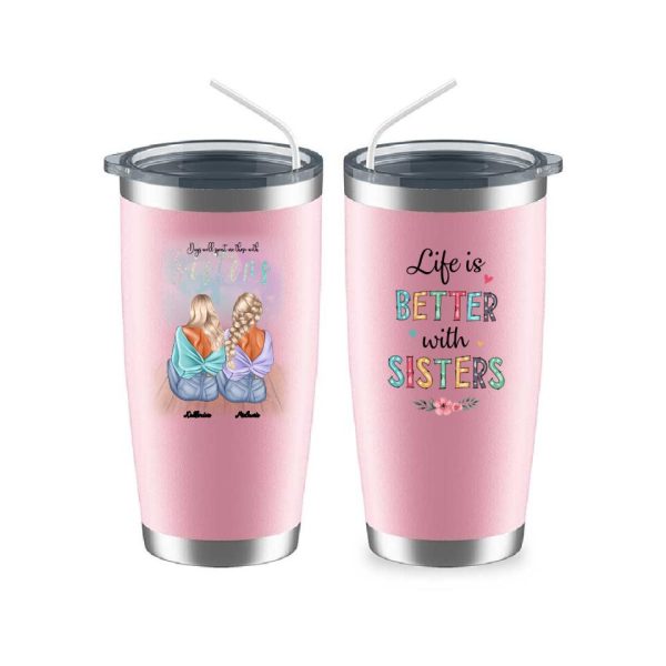 Fashion Sisters Mug - Up to 5 Sisters Personalized Design Coffee Mugs Life is Better With Sisters - Image 14