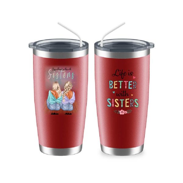 Fashion Sisters Mug - Up to 5 Sisters Personalized Design Coffee Mugs Life is Better With Sisters - Image 10