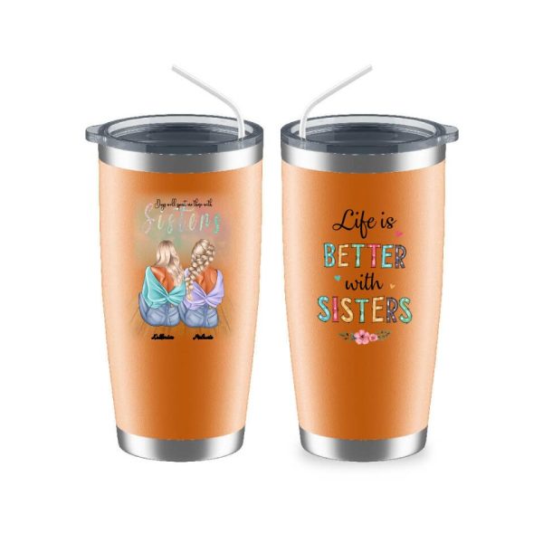 Fashion Sisters Mug - Up to 5 Sisters Personalized Design Coffee Mugs Life is Better With Sisters - Image 9