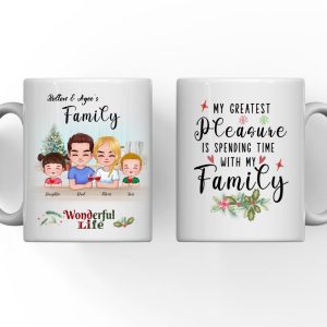 Happy Family Mugs - Personalized Family Mug Personalized Gift For Parents and Children