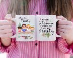 Happy Family Mugs - Personalized Family Mug Personalized Gift For Parents and Children - Image 2