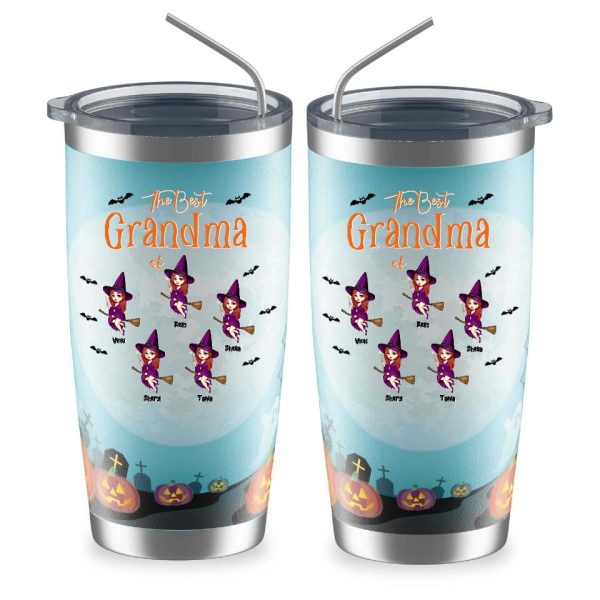 Witch Girls Tumbler - Up to 5 Witch Personalized Halloween Witch Tumbler Best Mothers and Sisters Gifts - Image 2